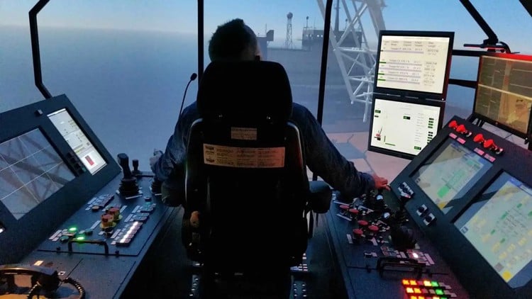 K-Sim Crane simulator at Heerema Marine Contractors