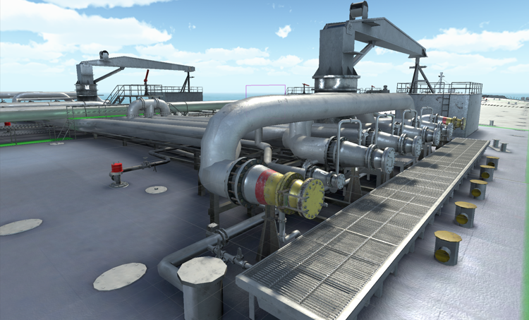 K-Sim Cargo simulator in 3D view