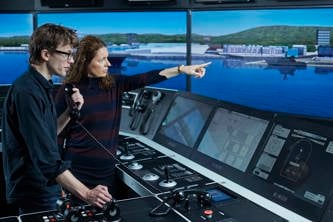 K-Sim Navigation simulator at KM Training in Trondheim, Norway
