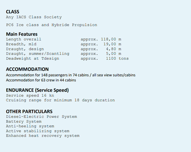 NVC 2118- 148m PAX Explorer Cruise Vessel