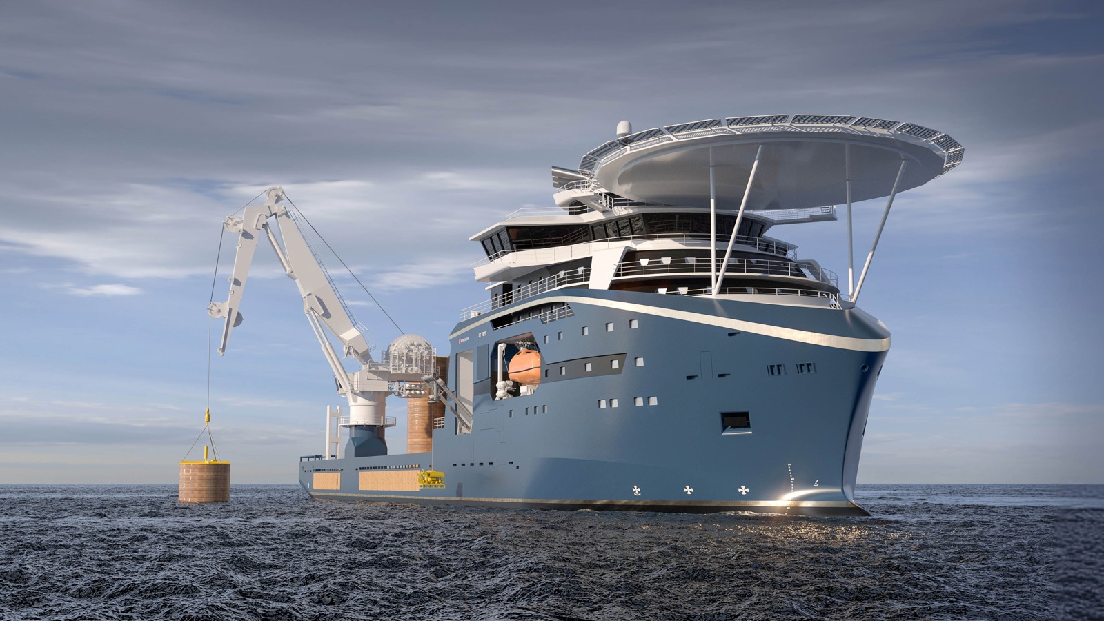 Offshore vessel in mooring operation