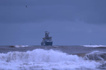 IWS Skywalker in rough sea