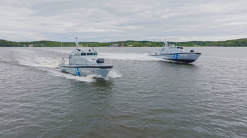 Kongsberg Maritime’s Kamewa waterjets power the Watercat 2000 Patrol vessels