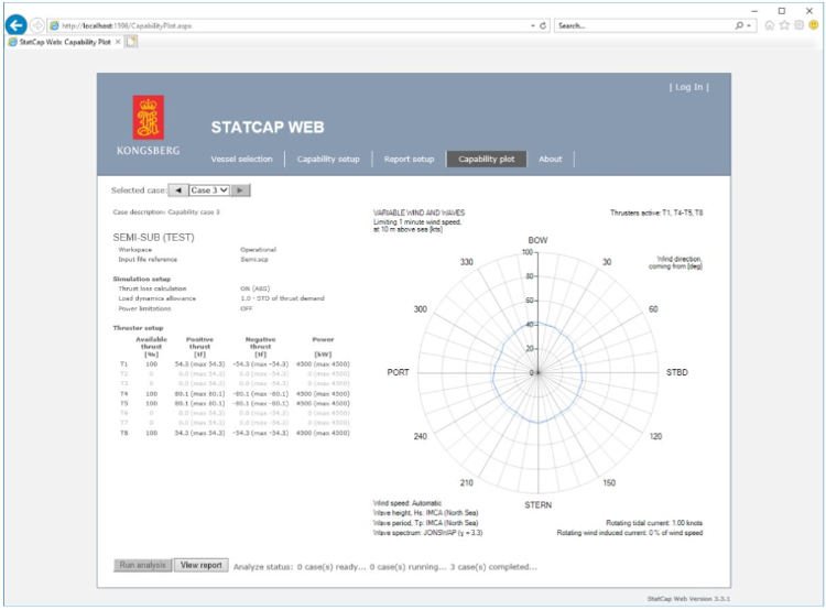 Screenshot of STATCAP WEB