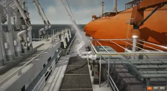 K-Sim Cargo simulator - LNG Tanker Spherical model
