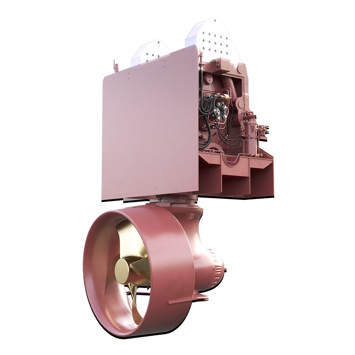 Swing-up type thruster TCNS