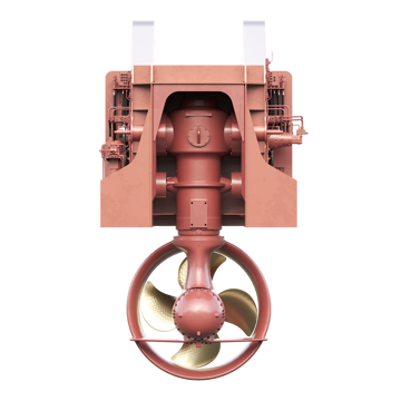 Swing-up thruster TCNS
