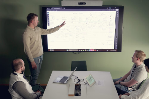 Sondre with his colleagues 