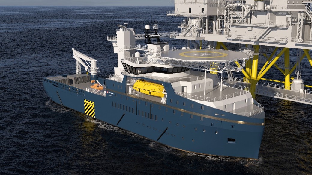 Kongsberg Maritime will supply the design and integrated equipment package for a new walk-to-work offshore service vessel (OSV