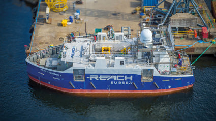 Reach Remote in sea at yard