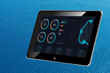 Health Management user interface on touchscreen
