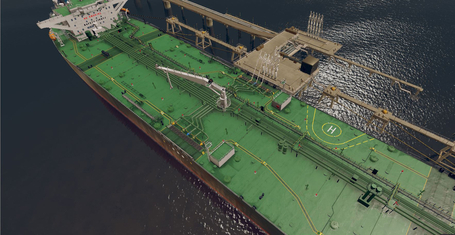 K-Sim Cargo simulator - deck view