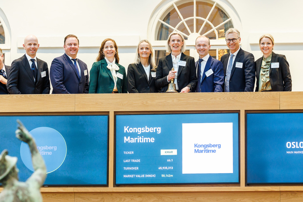 Kongsberg Maritime Management at Oslo Stock Exchange