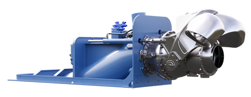 Side view of steel series waterjet S-3/CA