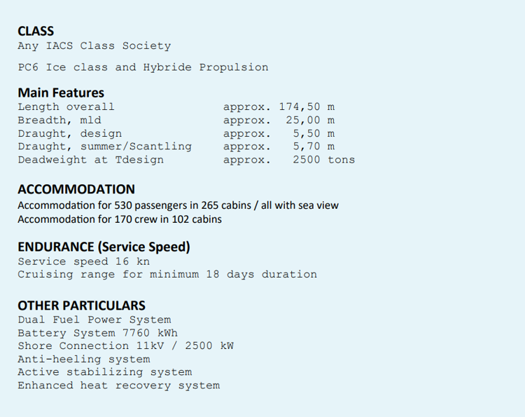 NVC 2175 - 530 PAX Explorer Cruise Vessel